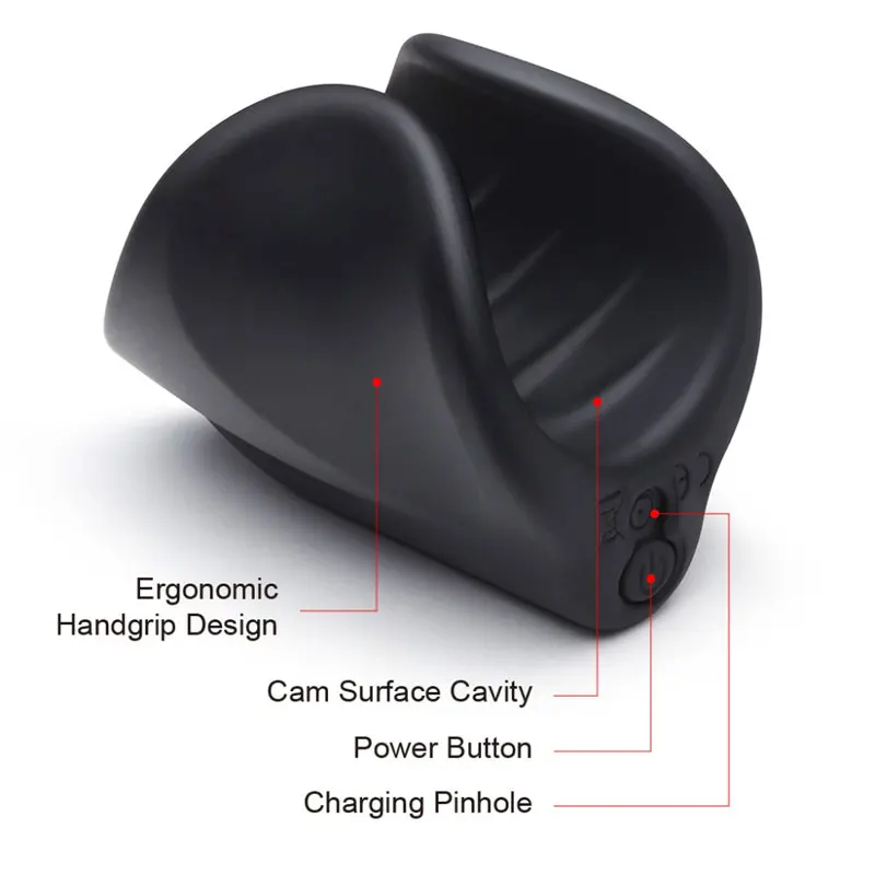 Full Silicone Male Masturbator for Men Cock Silicone Ring 10 Speeds Hand  Free Sexy Vagina