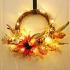 QH326050 Half Flower Wreath (with Light)