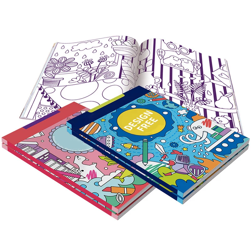 Wholesale Drawing Color Drawing English Paper Booklet Notebook For ...