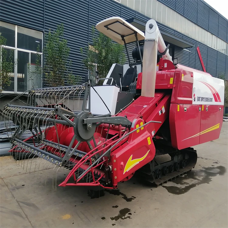 Pink Rice Harvester Small Rice Harvester China Manufacture Cheaper Price Paddy Combine ...