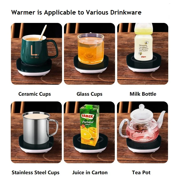 Doyoung Wholesale Coffee Cup Heater Electric Cup Warmer Smart Heated Coffee Mug Electric Mug