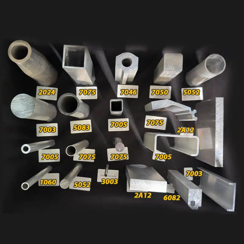 Custom All Kinds of Aluminium 2A12 2024 3003 5083 6082 7003 7046 7075 CNC Cutting Aluminum Profiles Cutting Aluminum Pipes