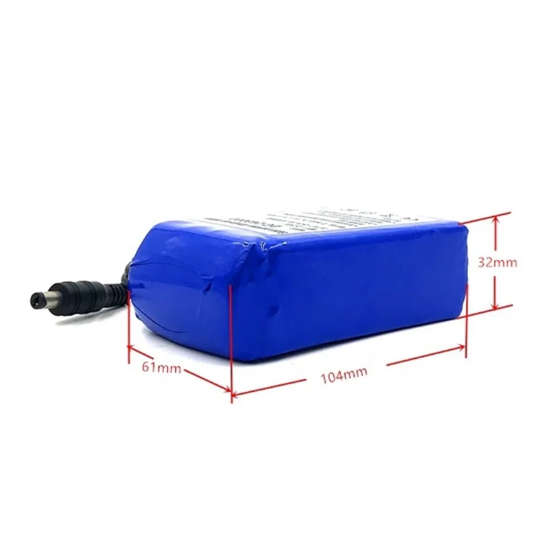 AFTERTECH Accupakket 12 V 3200 mAh 3,2 Ah lithium-accu 133 x 45 x 22 mm 3s2p 12,6 V D3C3