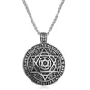 Large steel pendant chain, 60cm long