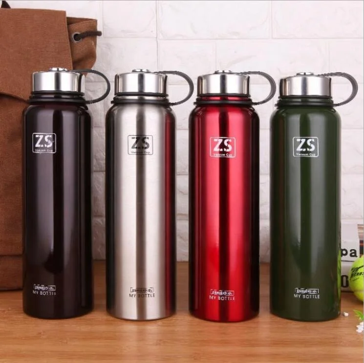4 Tailles Grande Capacité Extérieure 316 Bouteille d'Eau Isolée en Acier Inoxydable à Double Paroi