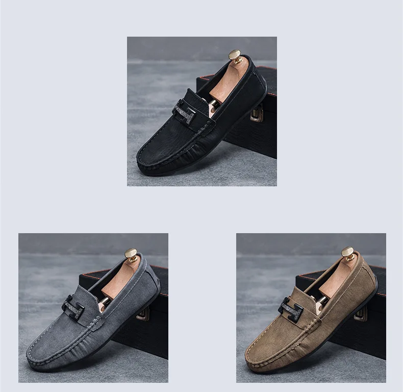 High Quality Man Loafers Comfort Suede Driver Shoe Men Oxford Dress ...