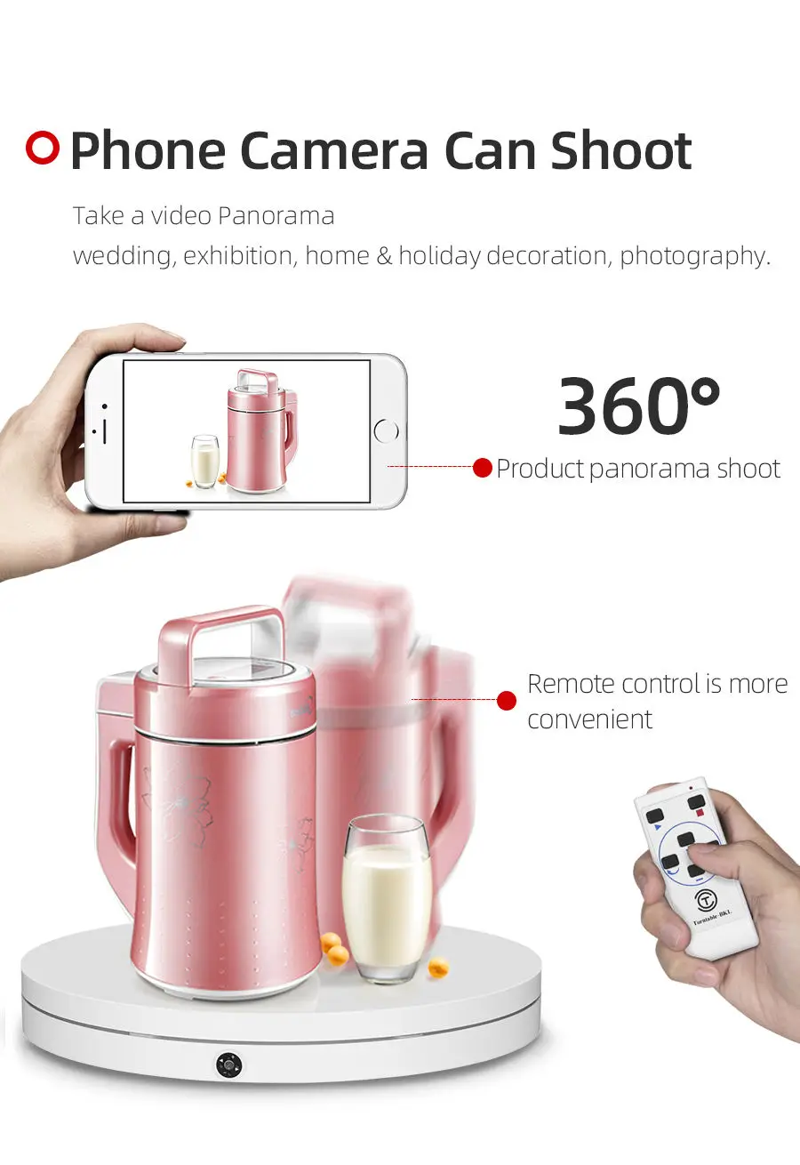 60CM Electric Rotary Table Platform Camera Rotating Big Photography 360 ...