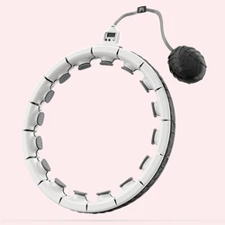 Умное утяжеленное кольцо hula с подсчетом, 16 узлов, кольцо для потери веса для взрослых, кольцо hula-обруч с шариком