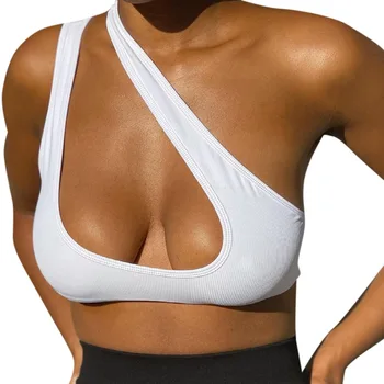 new arrivals 2022 spring and summer Ribbed Cami Halter Camisole White Top Tube Tops Tanks & Camis Knit Crop Top