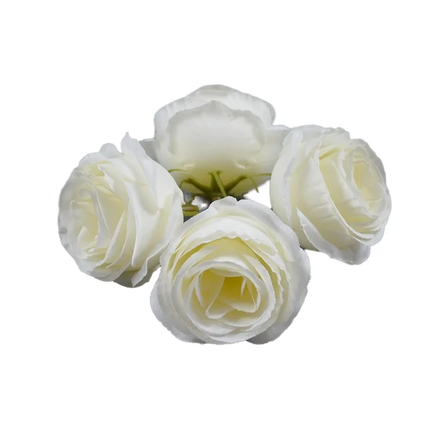 High Quality Beautiful Silk Rose Small Tea Buds Flower Head Decoration Tea Bud for Hair Decor Dress Decor