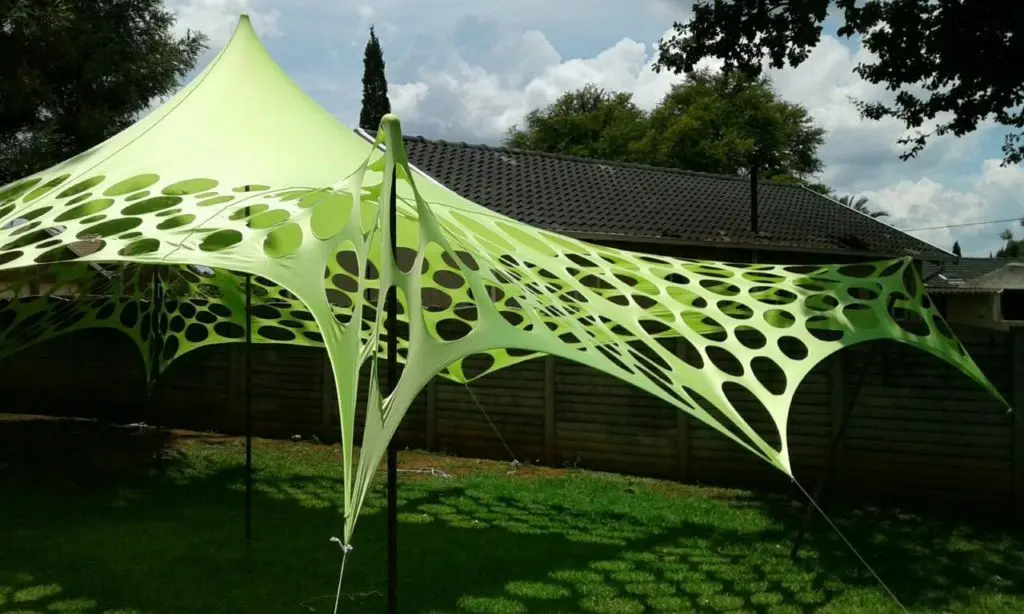 Stretch tent 2025 with holes