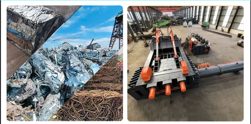 Automatic Compaction Packing Waste Iron Aluminum Steel Scrap Metal ...