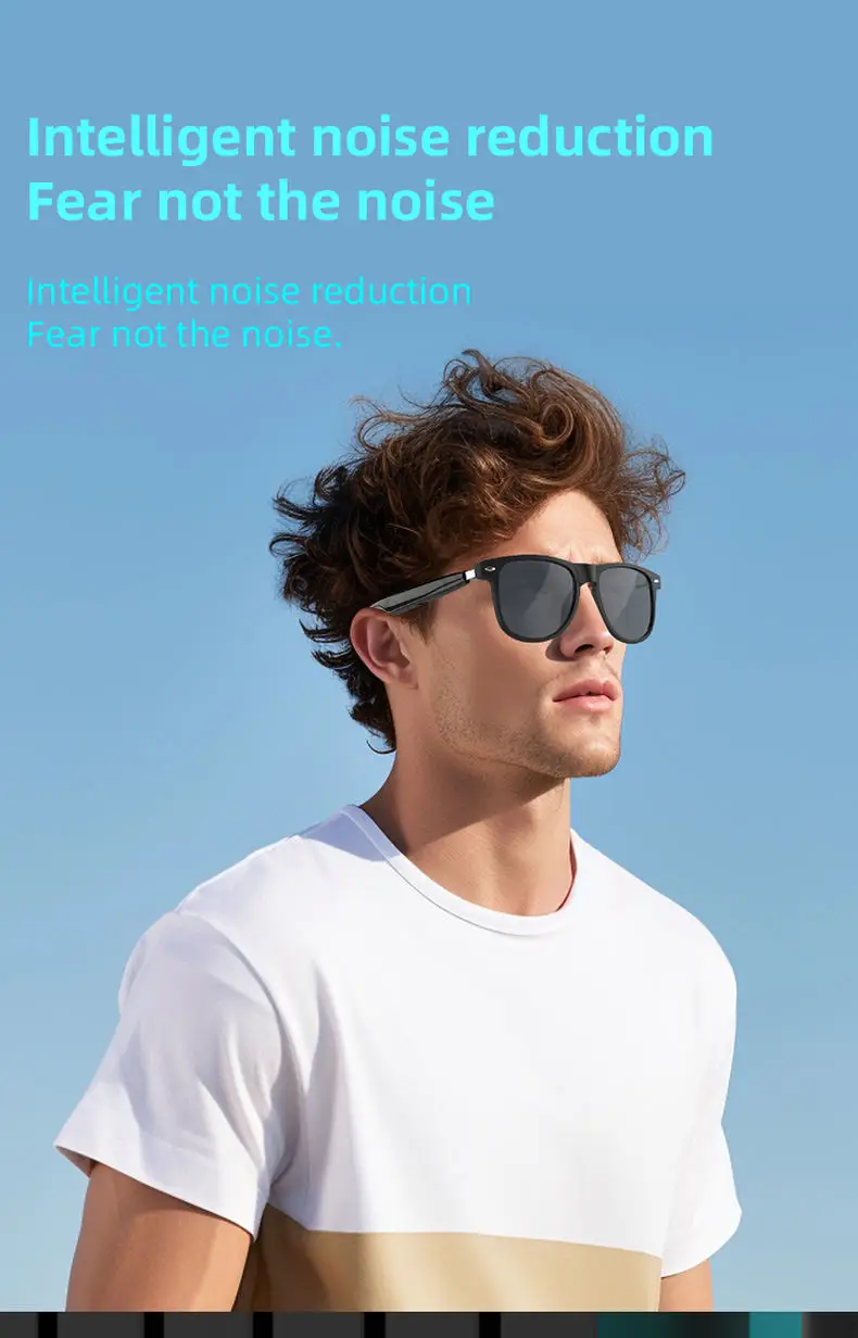 Professional Glasses: Answer Calls, Play Music, Voice Assistant, UV Protection, Blue Light Reduction, Noise_voghion.com