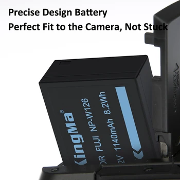 KingMa-NP-W126S NPW126 Battery Dual USB Charger Kit for Fujifilm X100V X100F X-H1 X-Pro3 2 X-T3 T2 T30 S10 T200 T100 X-E3 X-A7 detail image