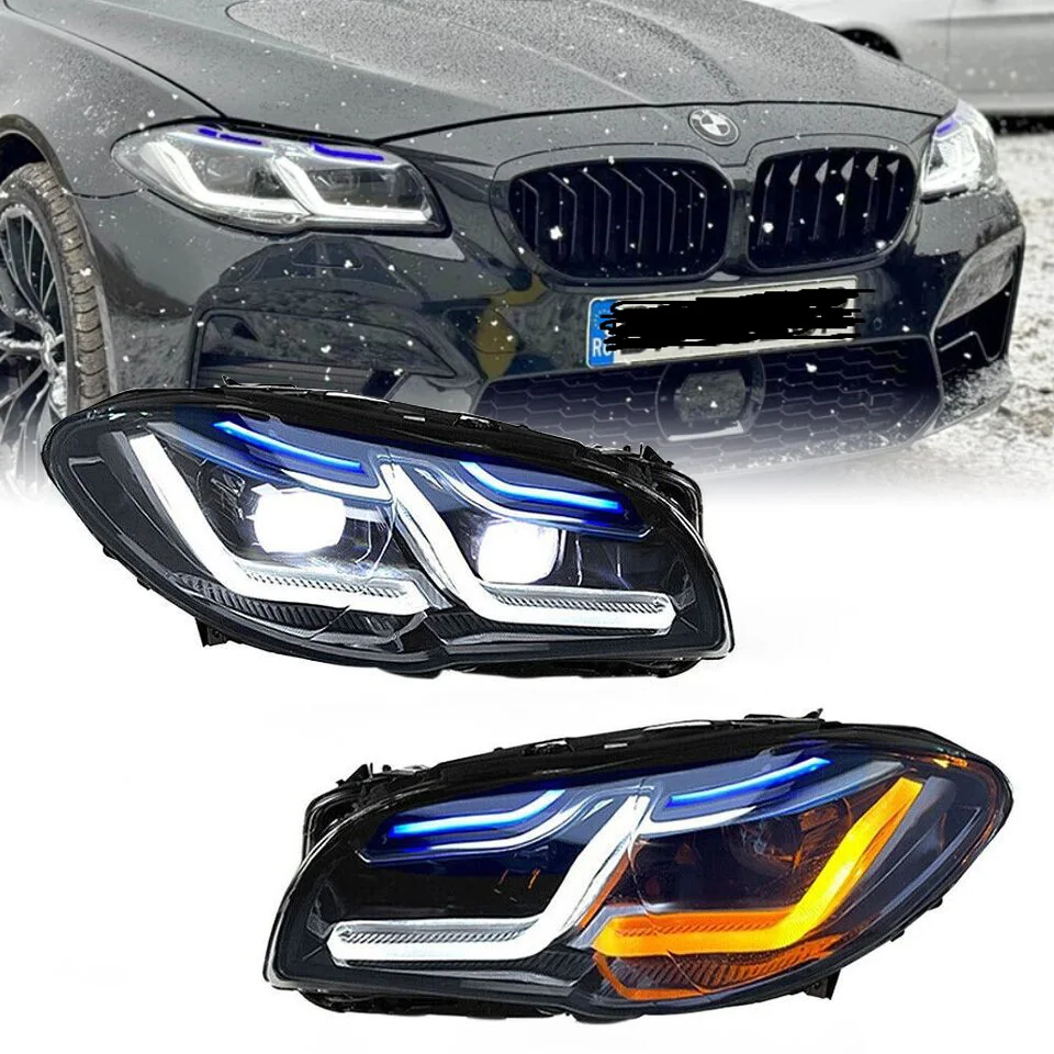 LHD Headlight LED Upgrade for BMW 5 Series F10 F18 2011-2016 Front Light Plug and Play