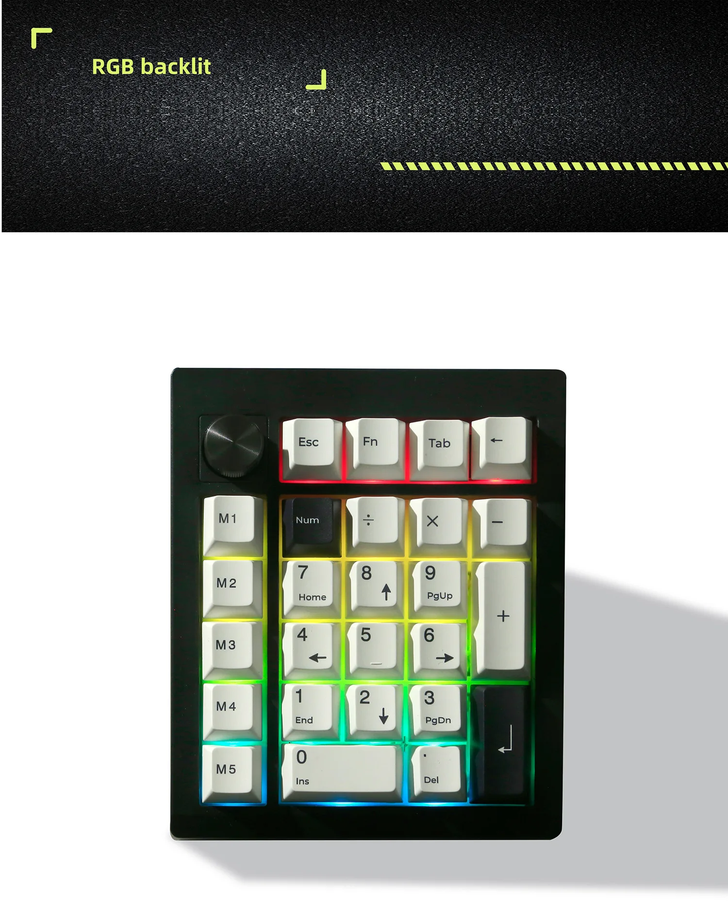Zuoya GMK26 Wireless Mini Numeric Keyboard, RGB Backlit, Hot