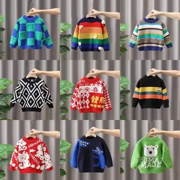 Christmas baby clothing children's knitted sweaters winter Christmas children's clothing