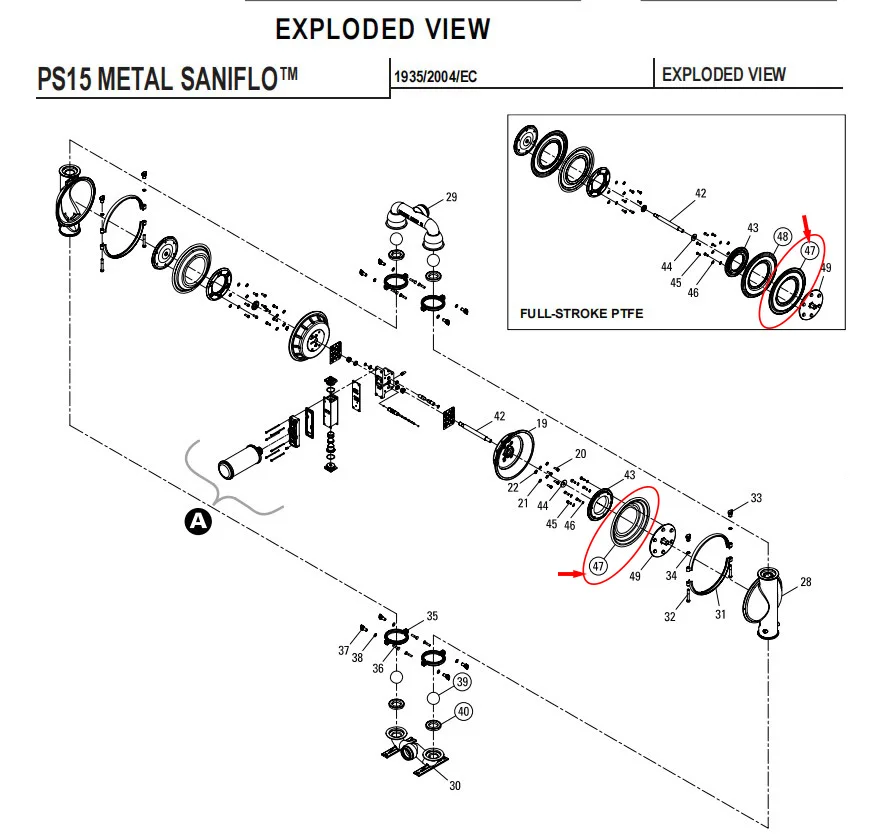 CF15-1040-55  Diaphragm details