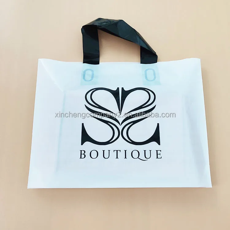 Biodegradable Custom Printed Shopping Handle Plastic Bag for Packaging Plastic Shopping Bag