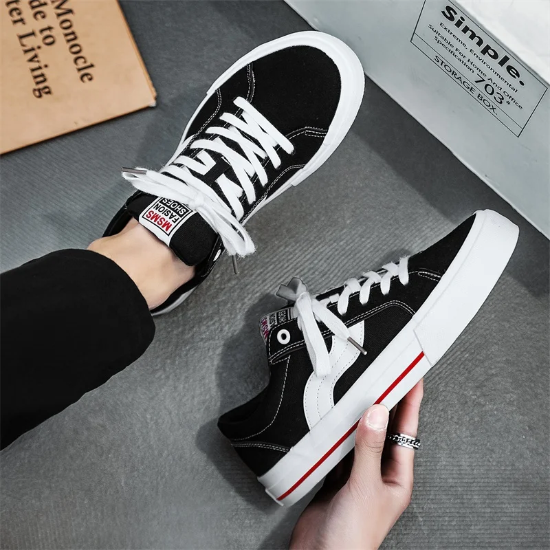 Custom Design Wholesale Men Shoes Trainers Canvas Trendy Mens Fitness  Walking Skateboarding Shoes Custom Sneakers
