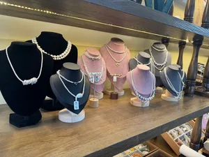 YOB Wholesale Natural White South Sea Pearl Necklace Saltwater Baroque Shape Strand Genuine Pearl Vintage Third Party