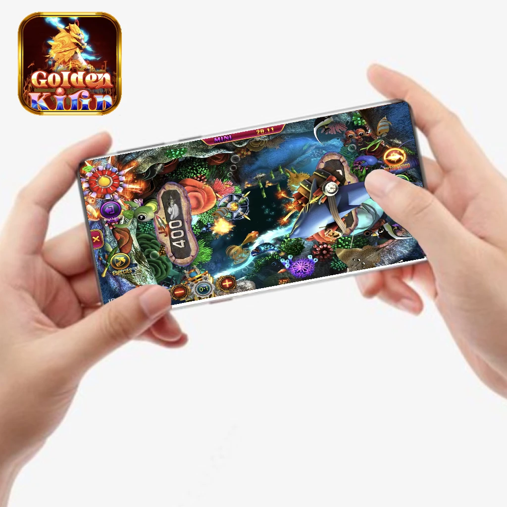 2022 хит продаж аркадный автомат онлайн мобильный 4 игрока Золотая кириновая Рыбная