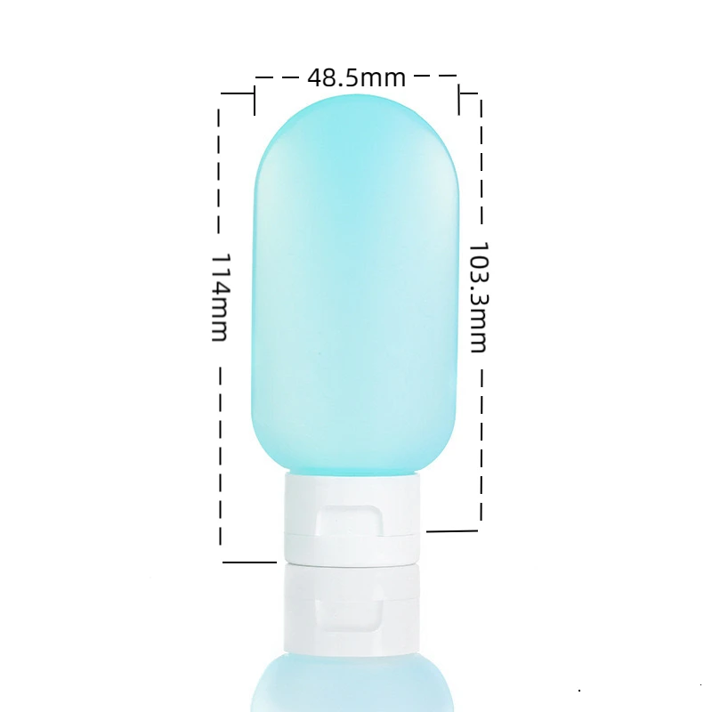 60ml HDPE Body Lotion Facial Cleanser Bottle Soft Material Bottle Sub-bottling Soft Touch Bottle