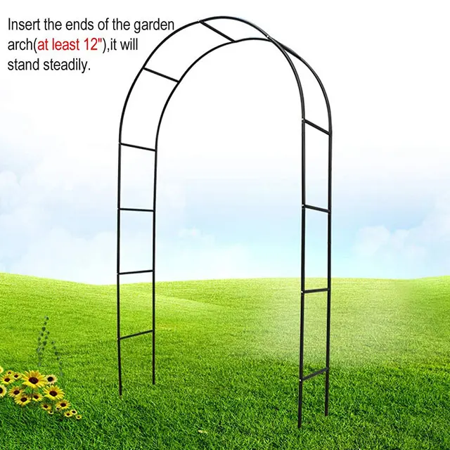 Уличная и свадебная беседка, металлические ворота, садовые растения, арочный альпинизм