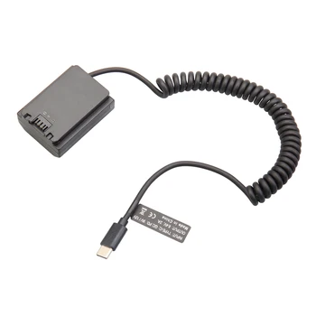 TYPE C  NP-FZ100 Dummy Battery Adapter USB Type-C Spring Power Cable for Camera A6600 A7C A7III A7SIII A7R