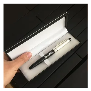 Luxury High-end Quality Metal Pen Custom Logo Liquid Gel Ink Pen Set with Gift Box Set