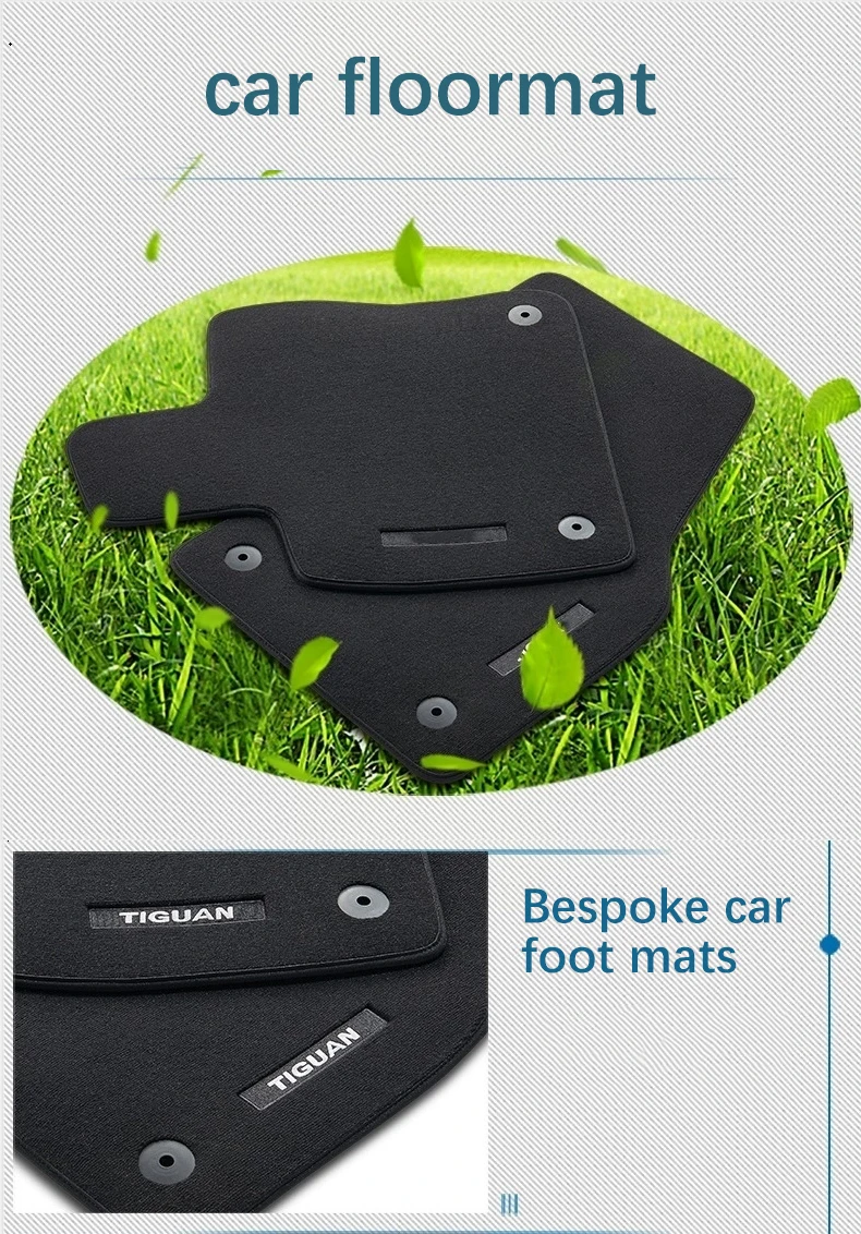 Vw Original Accessories Floor Mats Carpet Front Rear Car Mats General Floor Mat For Car Vw Car