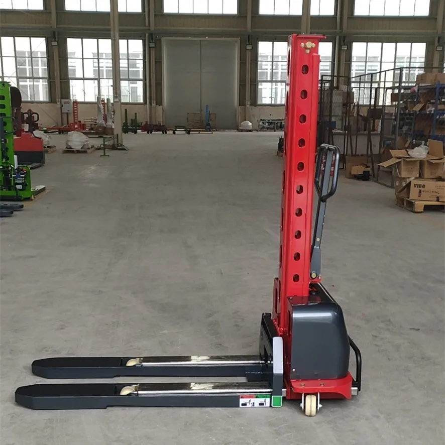 New Condition 500kg Self-Loading Semi Electric Forklift Stacker Hydraulic Reclaimer