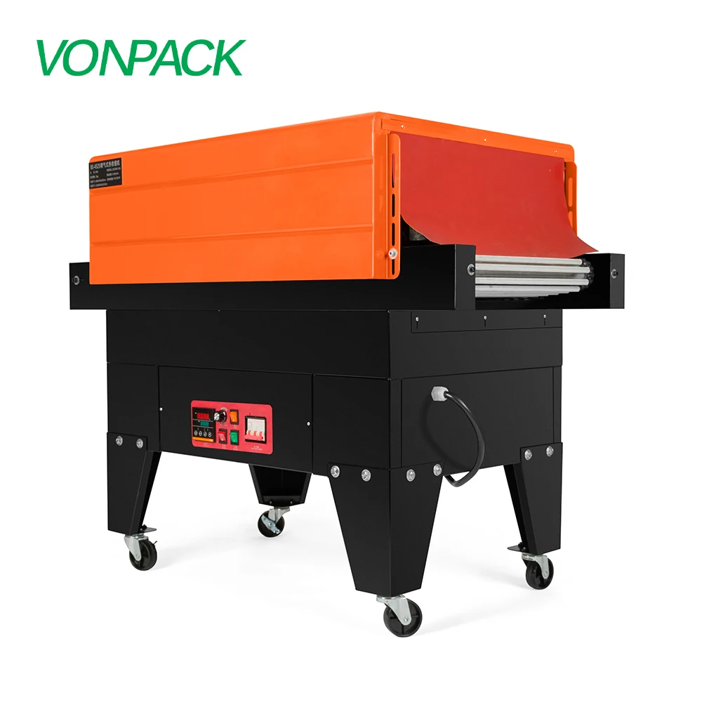 Jet Roller 8525 Automatischer Kleinkarton-Heiztunnel-Schrumpfverpackungs-Maschine Folienverpackungsgerät