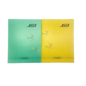 Factory Direct OEM Saddle Stitch Binding Custom A5 PP Cover School Exercise Book with Two-Color French Ruled Wood Pulp Paper