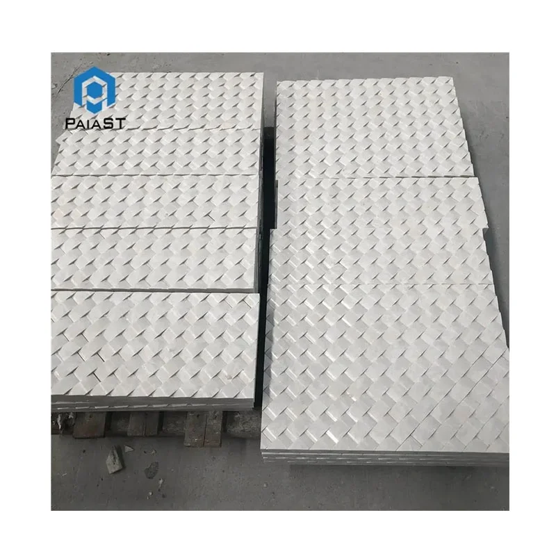 بلاط أرضي ثلاثي الأبعاد وبلاط جداري، فسيفساء من الحجر الطبيعي الأبيض، نقش حجري باستخدام ماكينة التحكم العددي (CNC)، بلاط للأرضيات والجدران في المطبخ