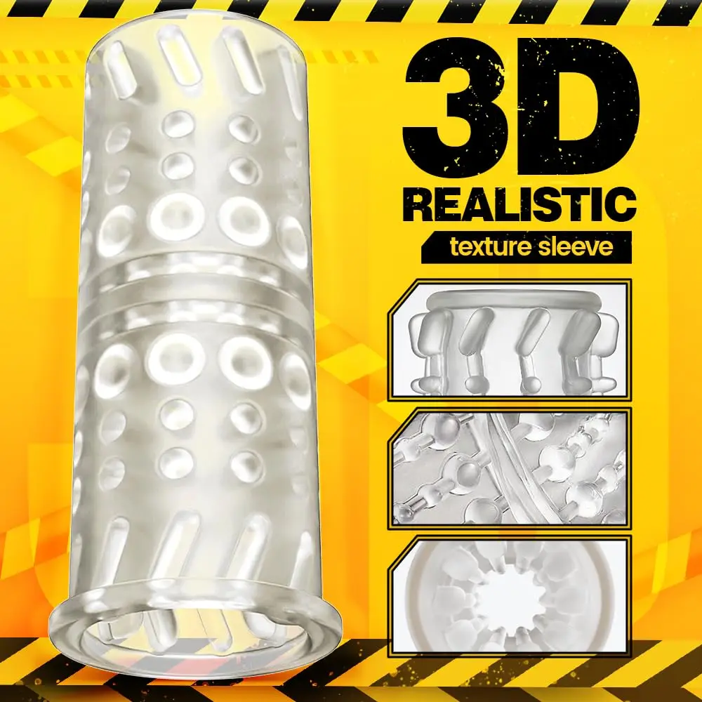 3D Realistic Vagina Pocket Pussy Male Stroker Adult Sex Toy Through-open  Thrusting Rotating Automatic Masturbator Cup for Men