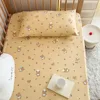 Double-layer gauze baby bed sheet-cherry bear