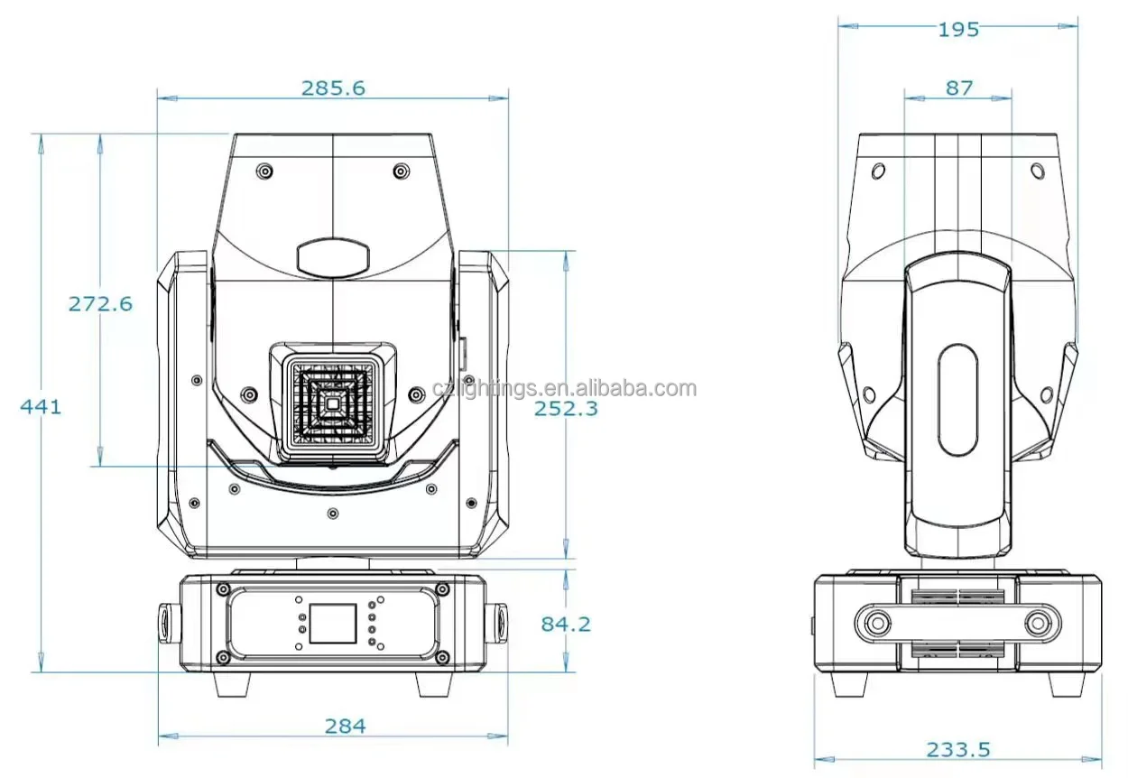 2023 New 230W Mini 7R Beam Moving Head Light - 10000hrs Lifespan