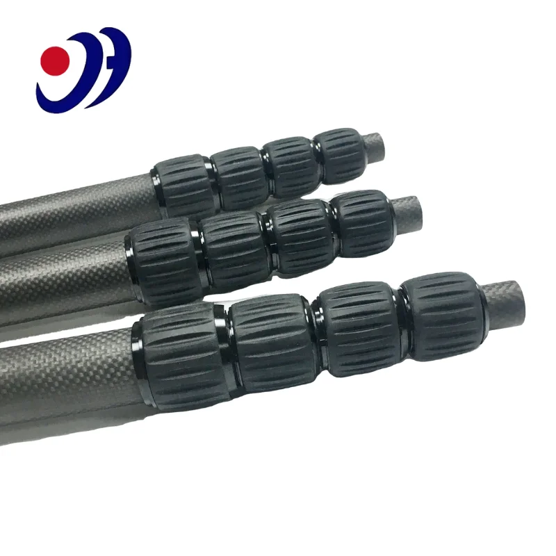 High Modulus Durable Strong Custom Made Easy Carrying Light Twist Locks Carbon Fiber Telescopic Tube Rod