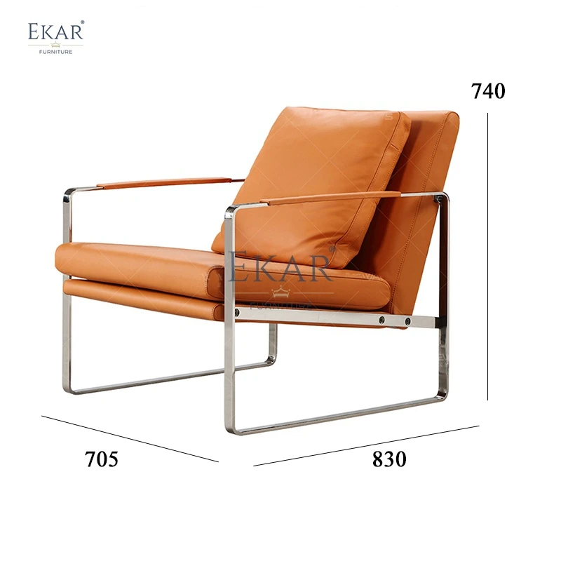 product new design mirror hardware material living room leisure chair recliner-65