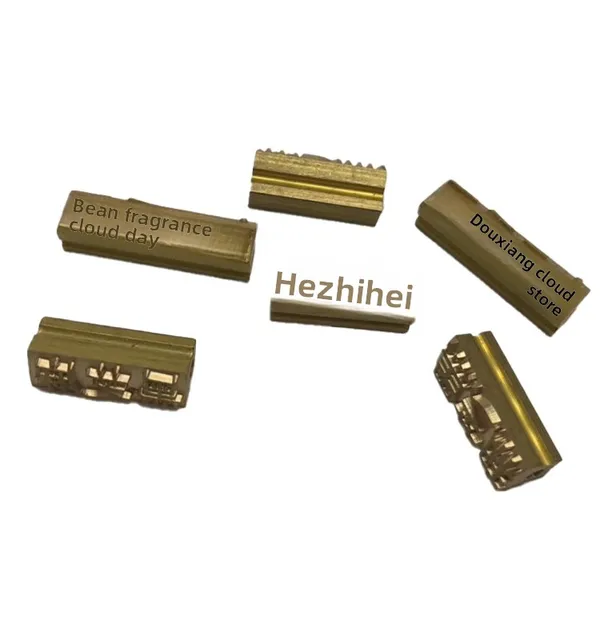 2.5*7T DK Coding Machine Copper Type Block DK1100 Perforated 18Pt Type Copper Date Code Ink Wheel Packaging Machine Accessories 2
