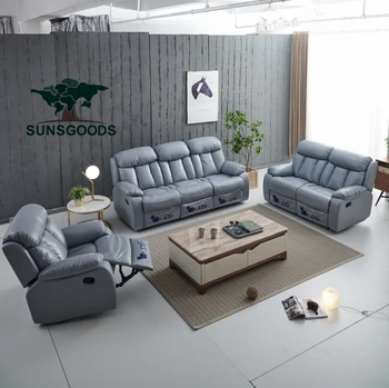 Best Selling Leather Recliner Italian Sofa Set Designs, Sofa Set Living Room Furniture