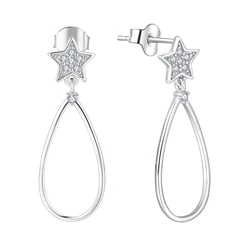 Fashion vintage earrings big Oval silver Metal Drop Earrings for Women of 2021 Trendy Earings Jewelry