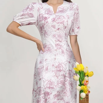 Women's Stylish Full Body Printed Dress Fashionable Clothing