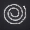6mm 1 Row-Whited Gold