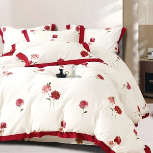 Duvet Cover Carded Printed Fabric Nantong Cheap Price 100% Cotton Home Textile Woven Lightweight Soft Twill Curtain