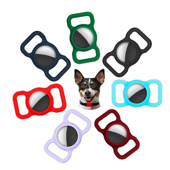 Silicone Case For Airtag Holder Cat Dog Collar Protective Locator Case Cover For Apple Airtag Case Holder