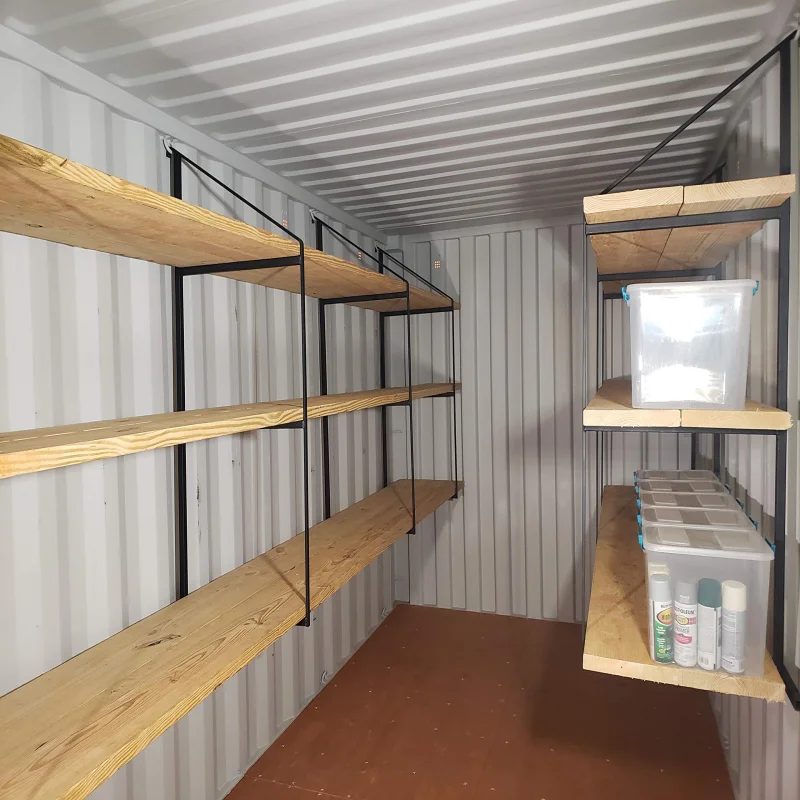 Shipping Container Garage Shelving System Brackets Container Storage ...