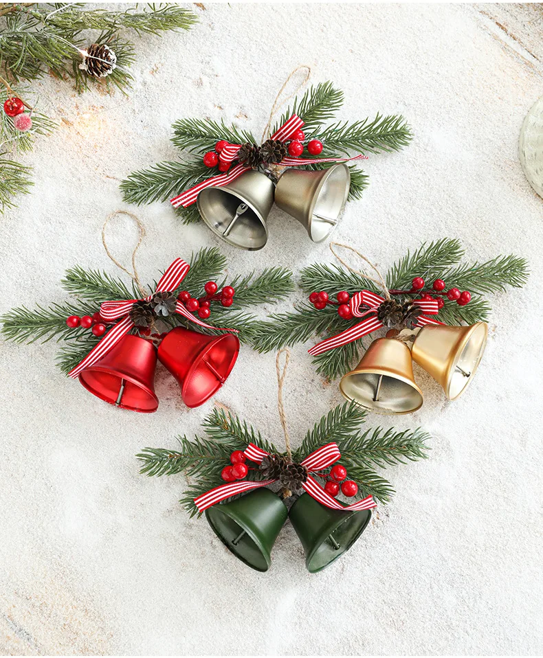 Vintage Hanging Bell Christmas Tree Decor Christmas Bell Ornaments Door Christmas Bells for Decoration manufacture