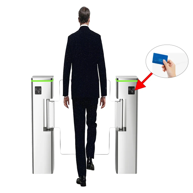 Waterproof Turnstile Gate Solution Glass Turnstile Swing Security Gate Terminal Swing Barrier Gate Sliding Turnstile